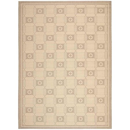 Safavieh Martha Stewart Power Loomed Rectangle Rug Creme & Brown - 8 ft. x 11 ft.-2 in. MSR4254-12-8